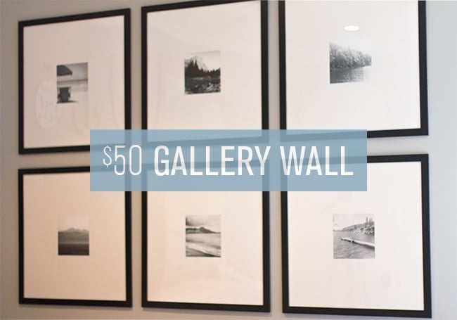 ikea $50 gallery wall tutorial