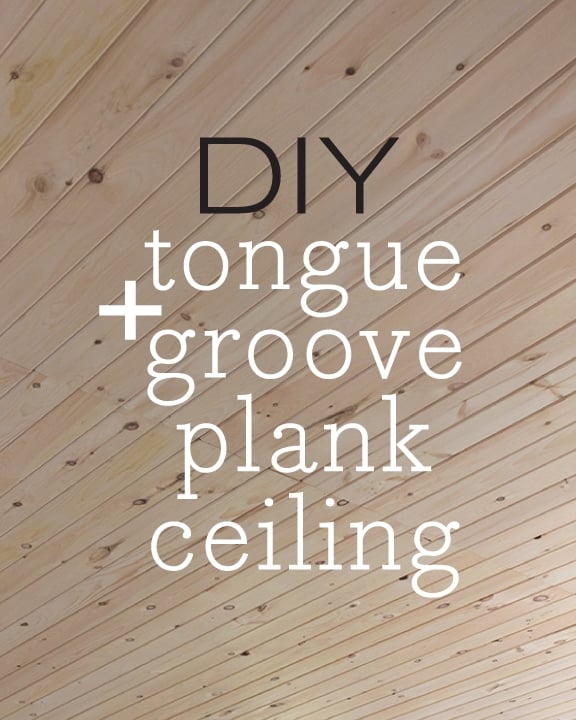 diy tongue and groove plank ceiling