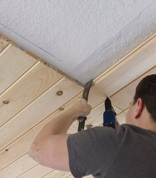 diy tongue and groove ceiling