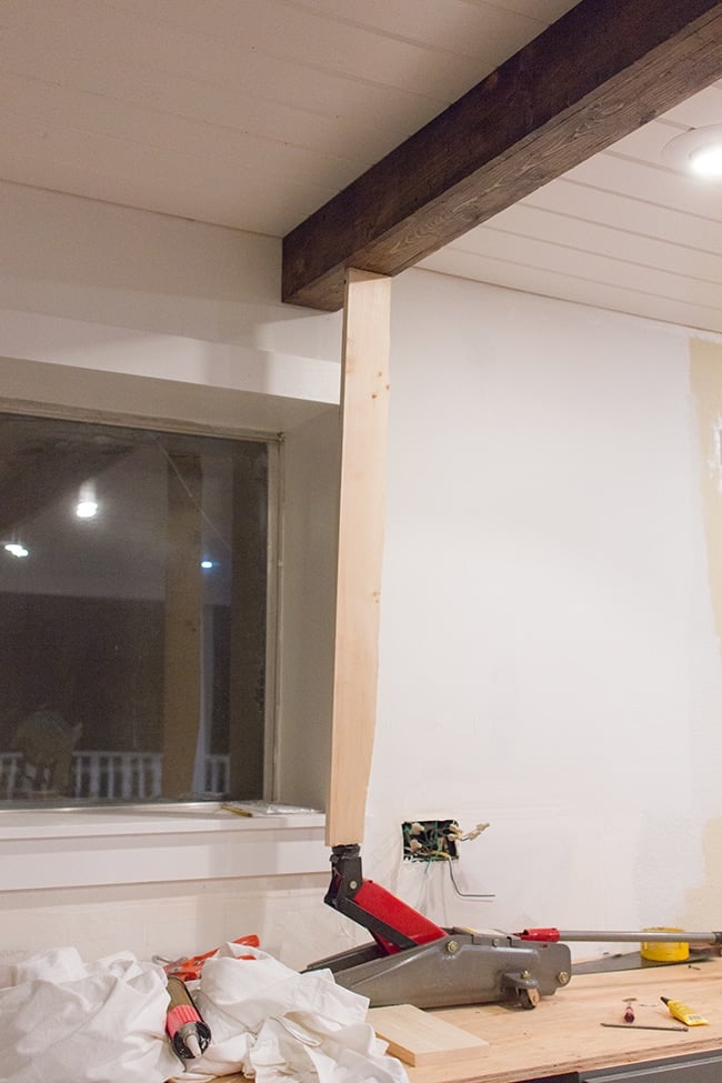 faux wood beam ceiling install tips
