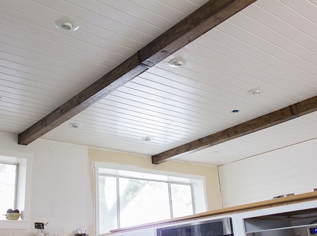 Diy Faux Wood Beam Ceiling Jenna Sue