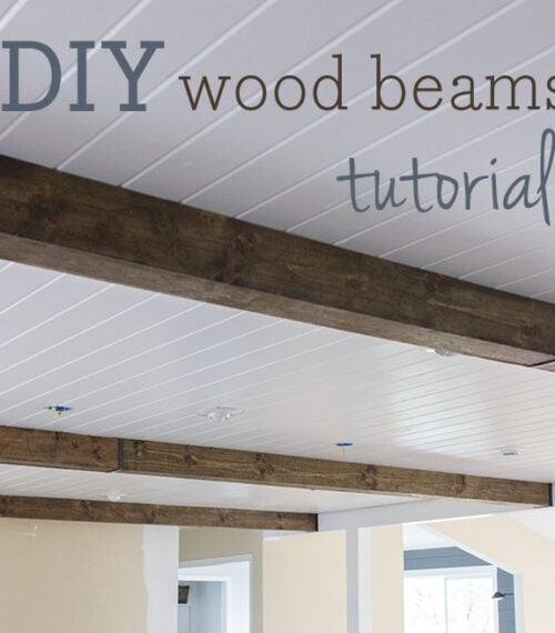diy wood beams tutorial