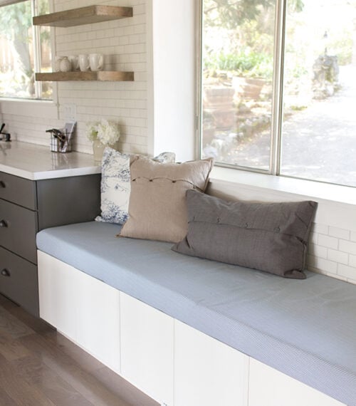 DIY upholstered bench seat