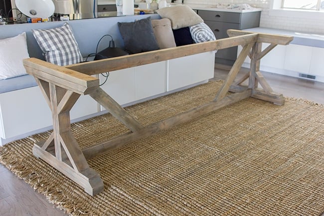 Kitchen Chronicles Building a Fancy X Farmhouse Table Jenna Sue