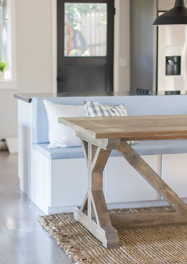 fancy x farmhouse table diy