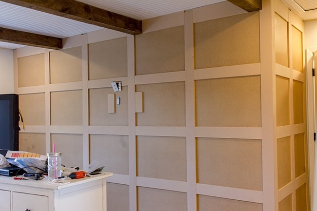 diy paneled wall installation tutorial