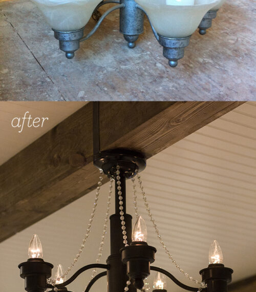 DIY crystal chandelier