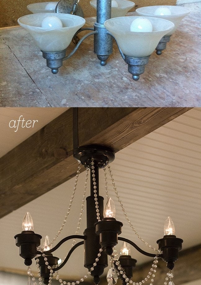 DIY crystal chandelier