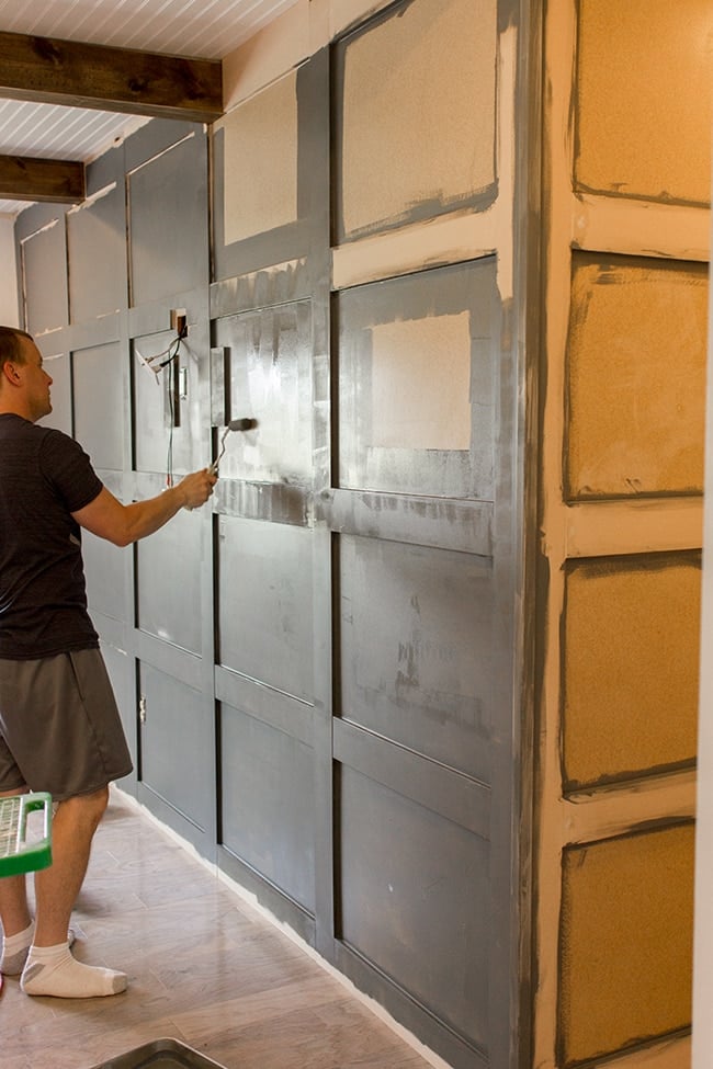 diy paneled wall installation tutorial