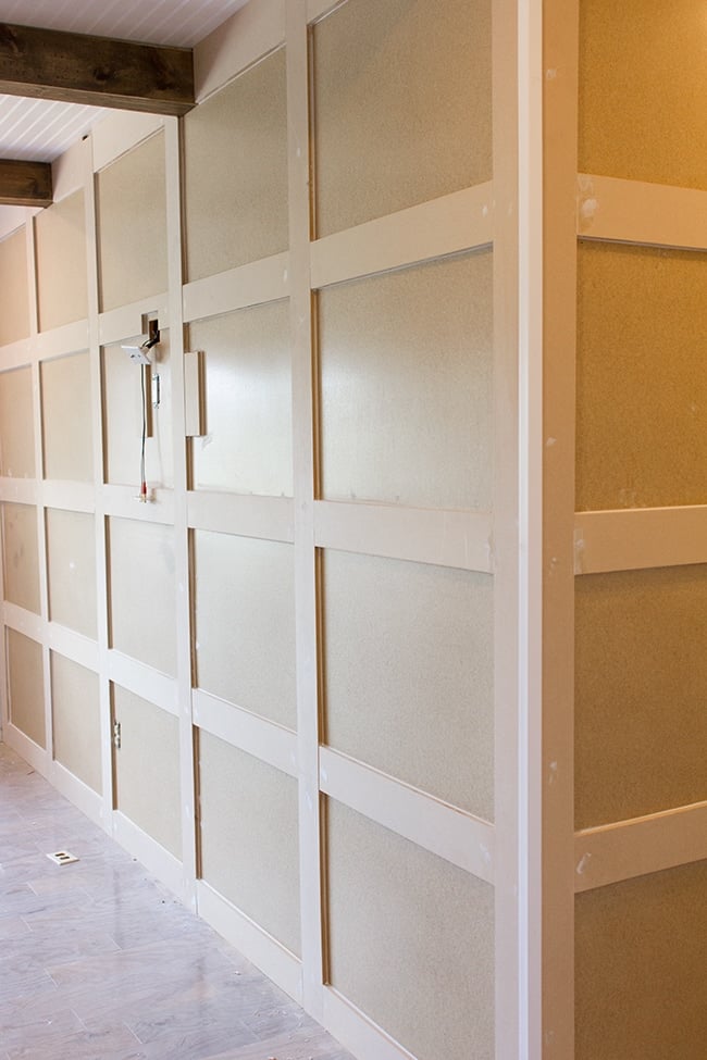 diy paneled wall installation tutorial