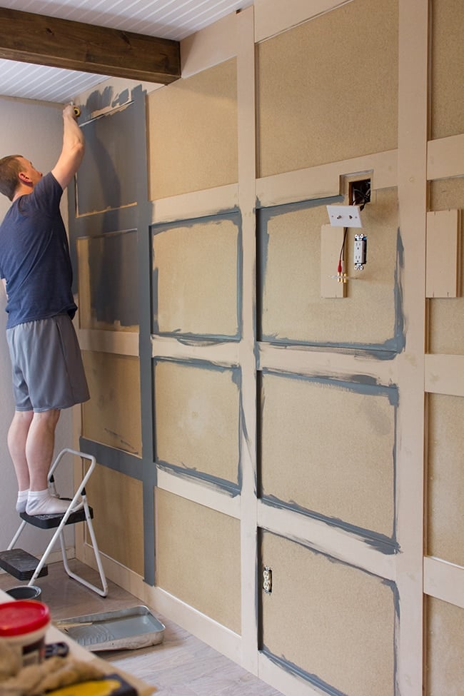 diy paneled wall installation tutorial