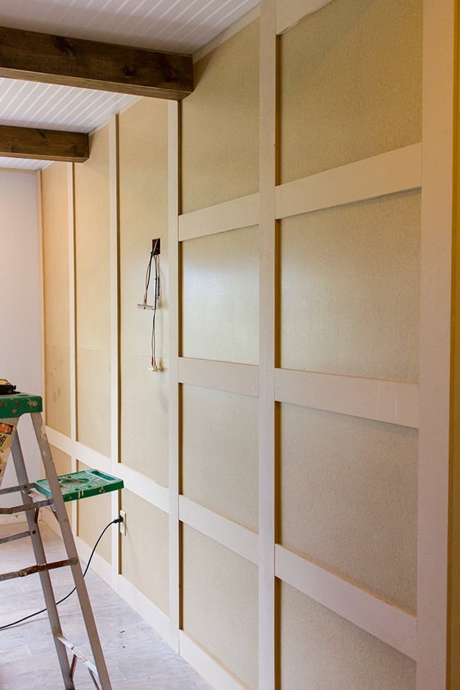 diy paneled wall installation tutorial