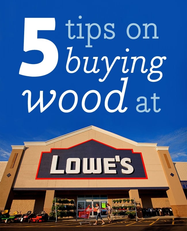 tips for buying wood at lowes