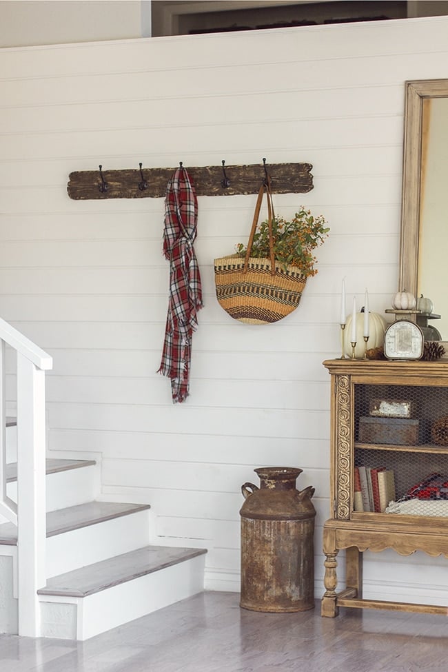 Reclaimed Wood Coat Rack and Shelf – Still and Bloom