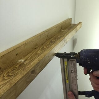 easy diy picture ledge