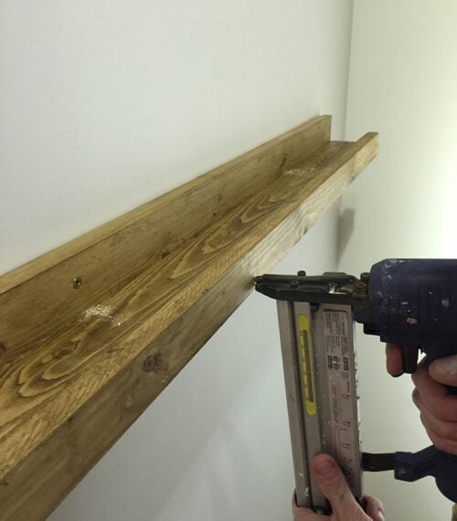 easy diy picture ledge