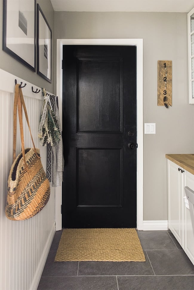 From old, cramped laundry closet to a functional entryway, work and storage space using DIY's on a budget! Check out all the after photos and links to sources...