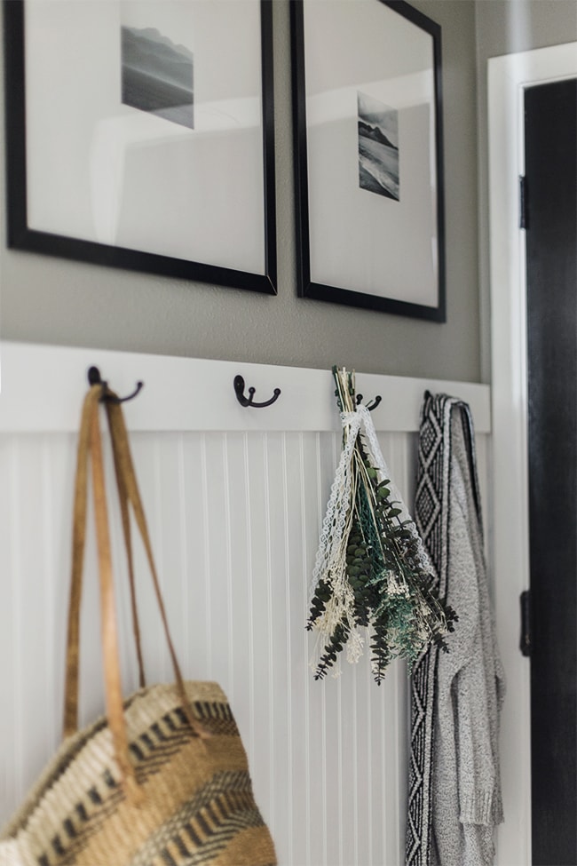 From old, cramped laundry closet to a functional entryway, work and storage space using DIY's on a budget! Check out all the after photos and links to sources...