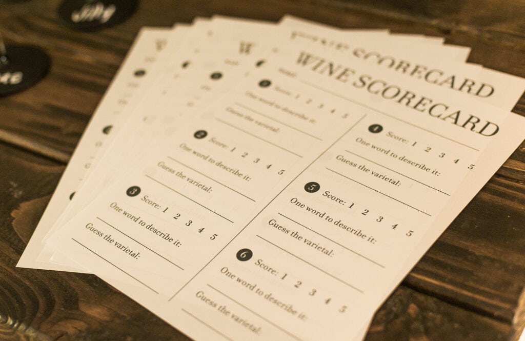 Hosting A Wine Tasting Party with Free Printable Scorecard Jenna 