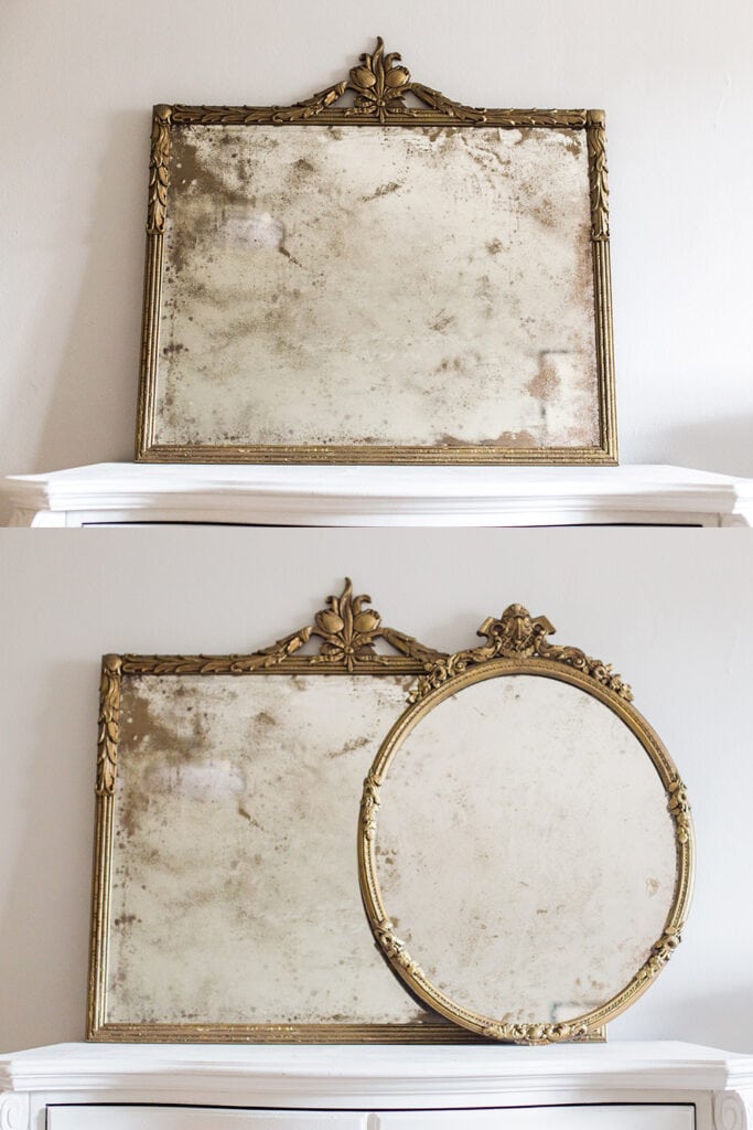 diy antique vintage mirror