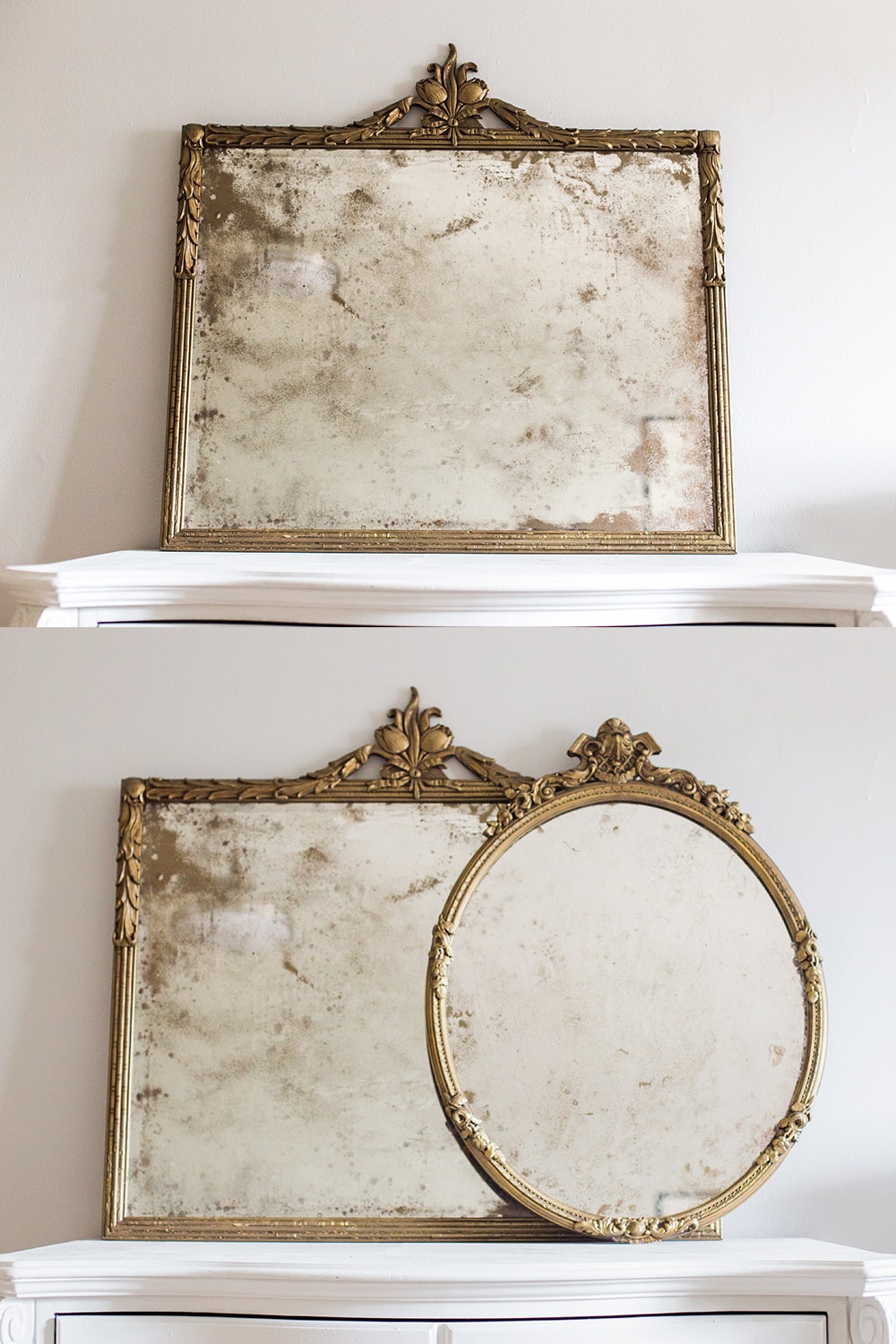 ANTIQUE LOOKING GLASS MIRROR