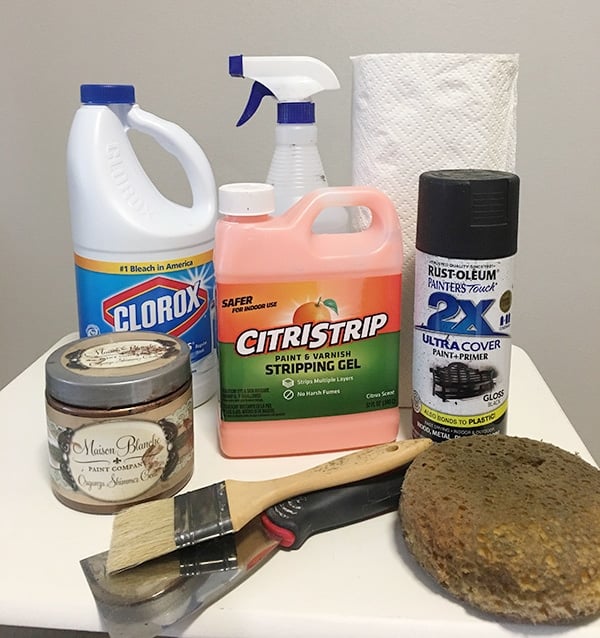 supplies needed to antique a mirror