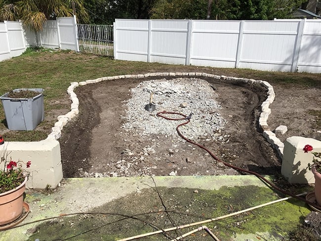 building a pea gravel fire pit