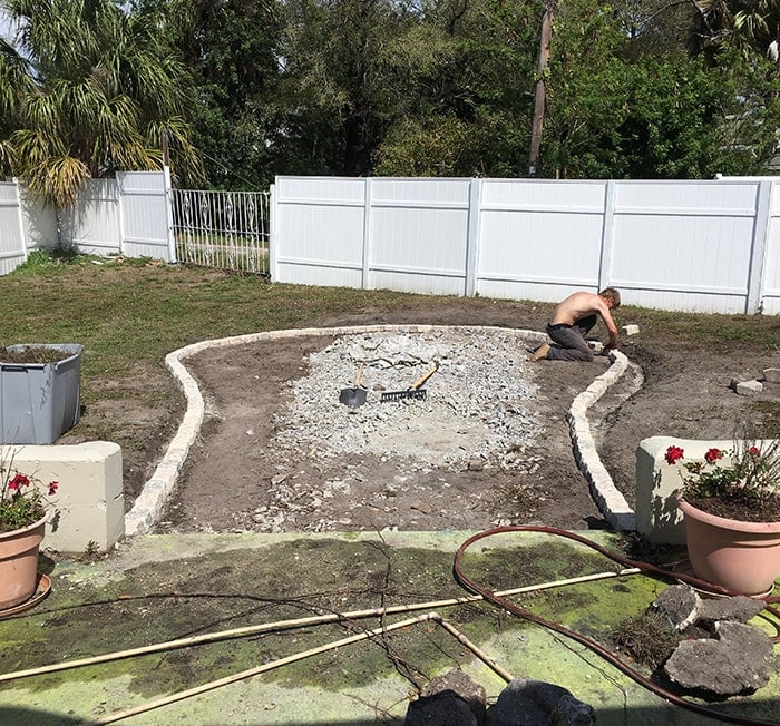 how to build a backyard fire pit area