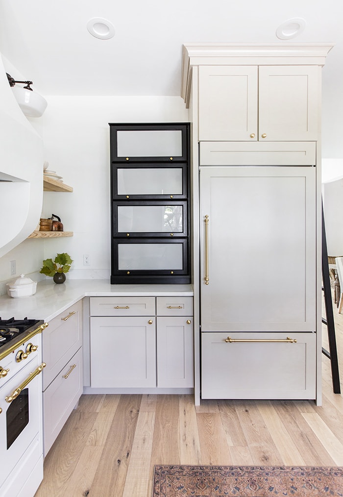 Planning a kitchen renovation? A tall pantry with deep pull-out drawers  makes achieving a…