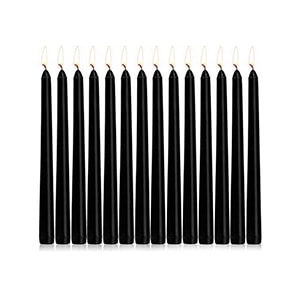 Black taper candlesticks