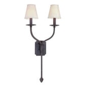 Iron candelabra sconce