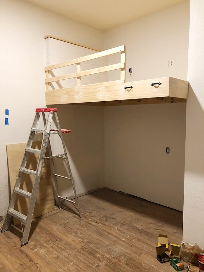 Diy Loft Bed Jenna Sue Design, How To Make A Wall Mounted Bunk Bed