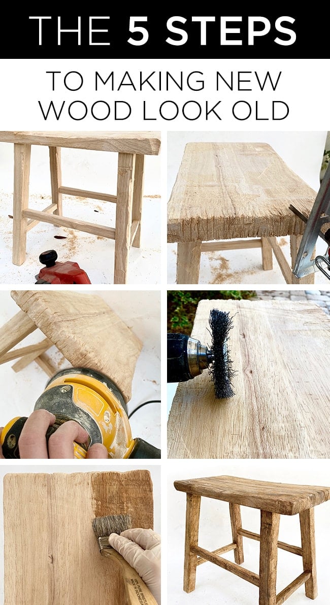 how to make new wood look old in five simple steps