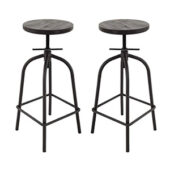 Wood Metal Bar Stools