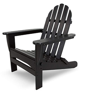 Black Adirondack chair