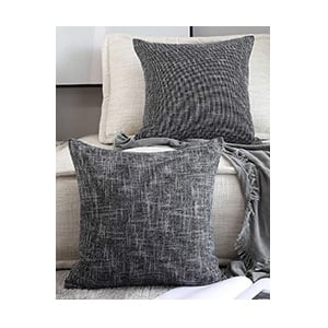 Black Linen Pillows