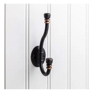 black wall hook