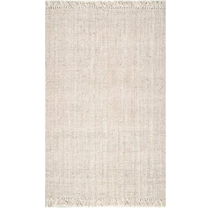 bleached jute rug