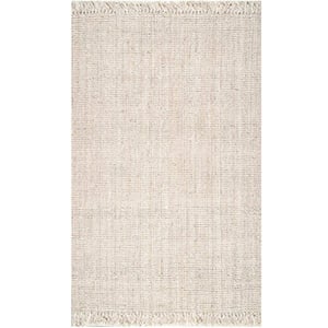 bleached jute rug