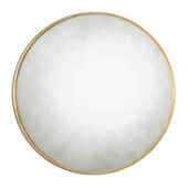 Gold Round Mirror