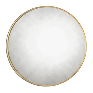 Gold Round Mirror