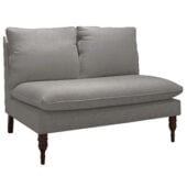 gray loveseat