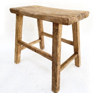 DIY elm wood stool
