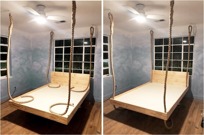 Diy Hanging Bed, Suspended Bed Frame
