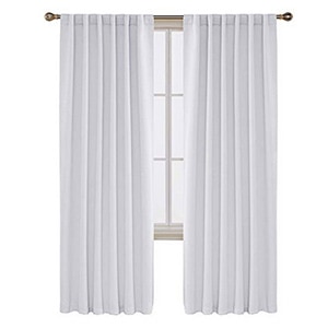 greyish white blackout Curtains