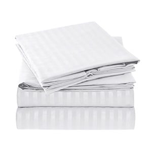 white Striped Sheets