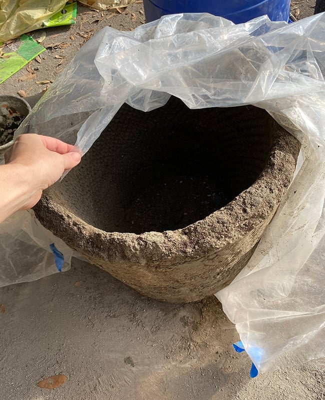 diy hypertufa planter