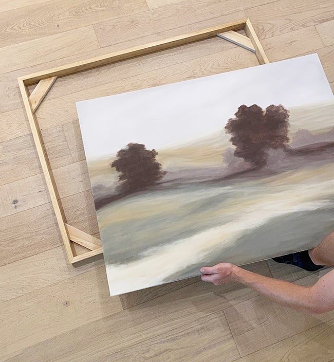 DIY canvas, How to build a large canvas for painting