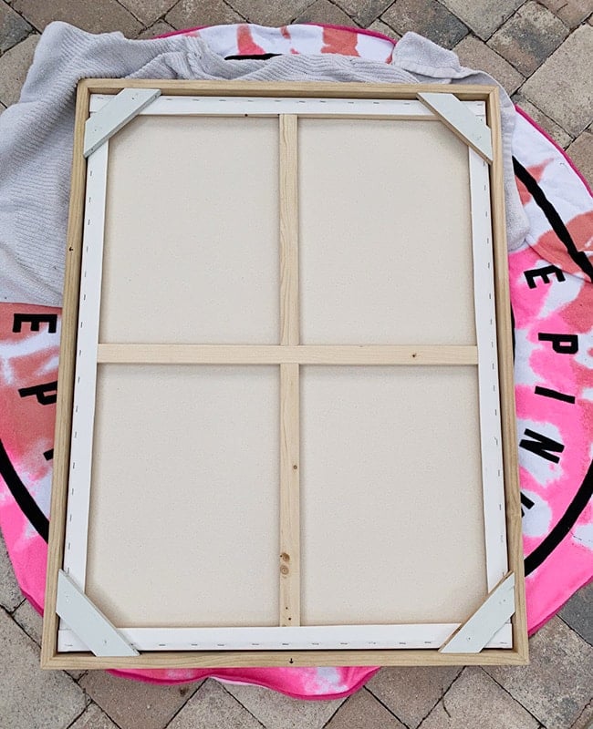 diy canvas wood frame