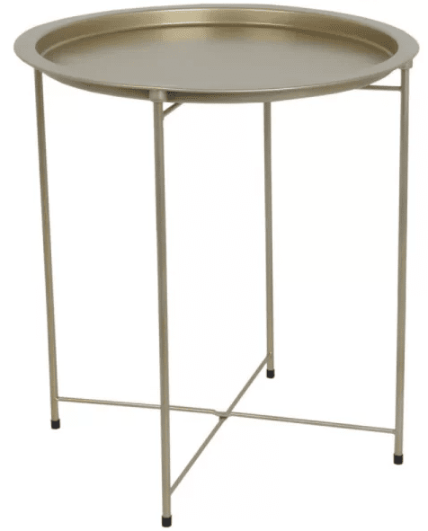 gold tray table